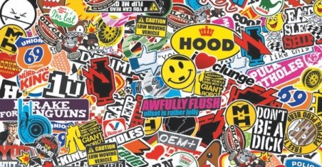 Цветные наклейки