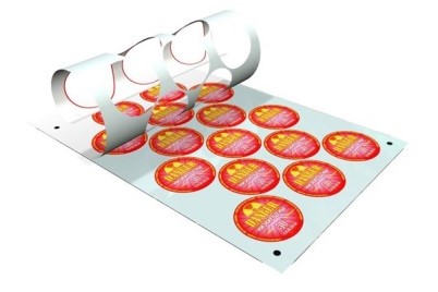 Наклейки с плоттерной резкой