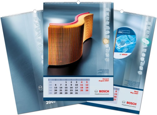 Печать перекидных подвесных календарей